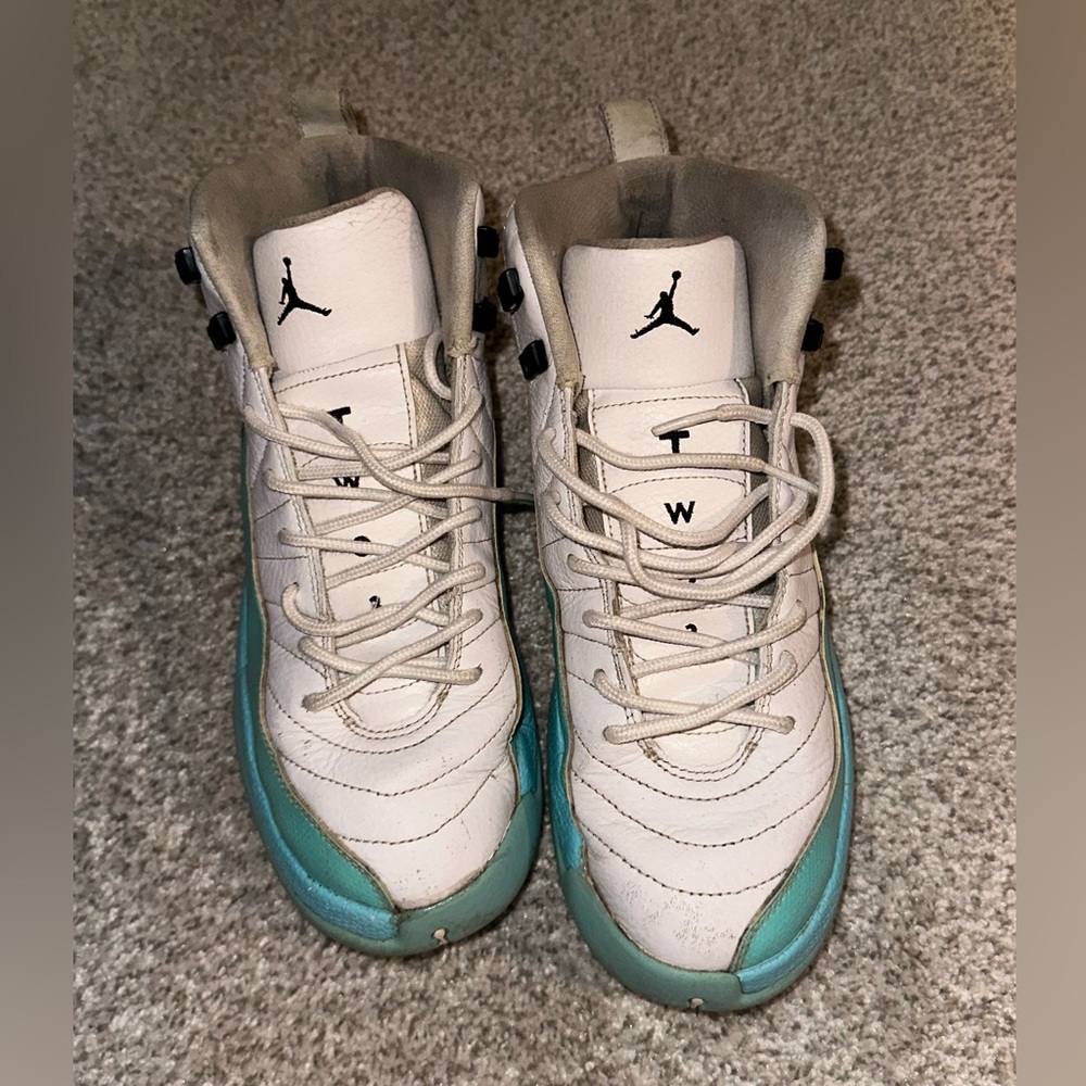Size 9Y - Jordan 12 Retro GS “Light Aqua” (USED)